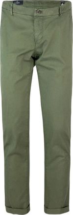 Mason's Chinos - Heren - Chinos - Groen - M - Katoen - Broeken