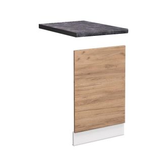 Vicco Panel Frontal Fame-line, Roble Dorado, 45 Cm, Et Antracita