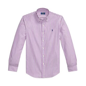 Polo Ralph Lauren Striped Broadcloth Shirt - male - Polo Ralph Lauren - Formal Shirts - Purple - XS - Shirts