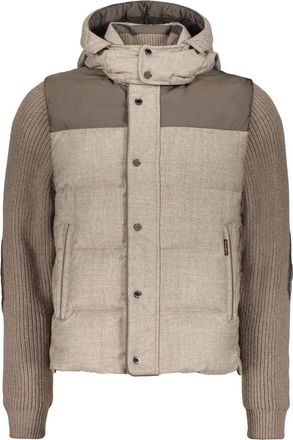 Moorer Heren, Jassen, Beige, Maat: M Wol