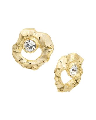 Oscar De La Renta Oscar De La Renta Round Stud Textured Earrings