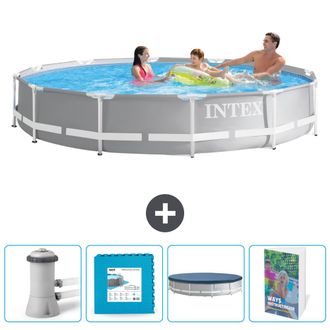 Intex Piscina Prism Frame Redonda - 366x76 Cm - 7-piezas Scb124