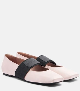 Givenchy Sliced Square satin ballet flats