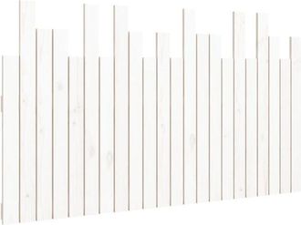 vidaXL Wall Headboard White 140x3x80 cm Solid Wood Pine Vidaxl