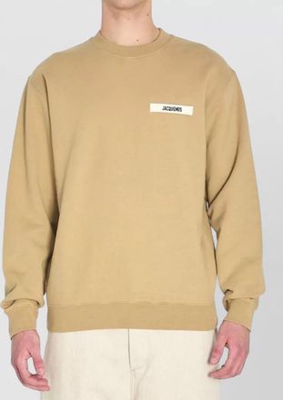 Jacquemus cotton crewneck logo-embroidered sweatshirt