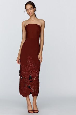 endless rose 3D Floral Strapless Dress
