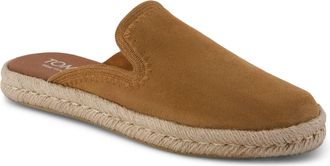 Toms Santiago Leren Dames Slippers in Bruine Suiker