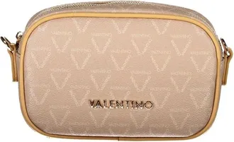 Valentino Tassen, Dames, Beige, ONE Size, Leer, Crossbody Bag