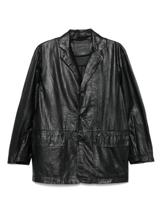 Giorgio Brato leather blazer - men - Leather - 50 - Black