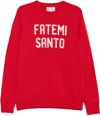 MC2 Saint Barth Heron Crewneck Sweater - - Knitwear - Uomo - Rosso - S