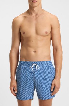 BOSS Vibe Swim Trunks in Blue at Nordstrom, Size Xx-Large
