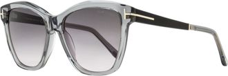 Tom Ford Womens Lucia Sunglasses TF1087 20A Transparent Gray 54mm