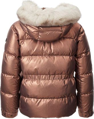 Peuterey Womens Pink Polyester Full-Length Jacket Clothing