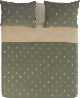 Scalpers Scalpers - Set funda nórdica Khakhi con 2 fundas almohada de algodón - Marrón