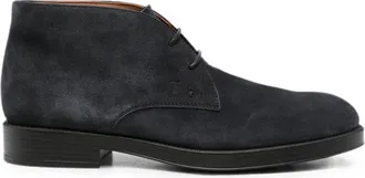Tod's Blue Suede Urban Boots