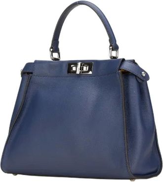 Fendi Pre-owned Handbags, female, Blue, Size: ONE SIZE Pre-owned Vintage Handbag