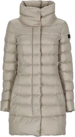 Peuterey Chaqueta larga acolchada de plum&oacute;n - Coats - Mujer - Beige - 2XS