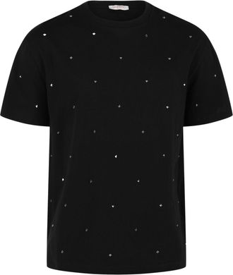 Valentino Allover Rockstud Jersey T-Shirt