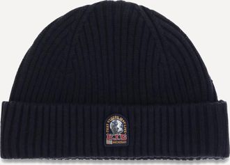 Parajumpers Cappello Beanie in maglia a coste con logo Man L-XL