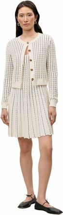 Rebecca Taylor Dorothy Knit Cardigan in Ivory at Nordstrom, Size X-Small