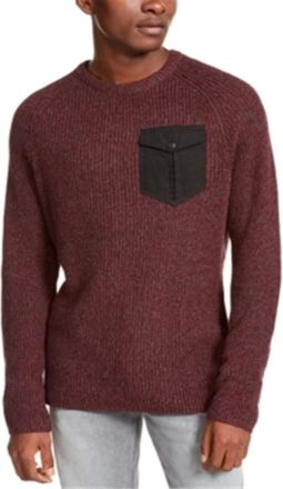American Rag Cie Mens Knit Crew Neck Sweater Purple M