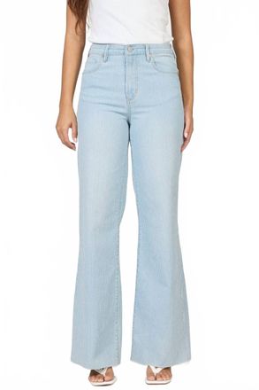 Dear John Denim Fiona High Rise Wide Leg Jeans In Railroad Stripes