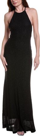 CHRISTOPHER ESBER Imber Metallic Halter Dress