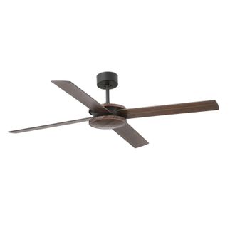 Netlighting Polea Ceiling Fan 132cm Brown 4 Blades