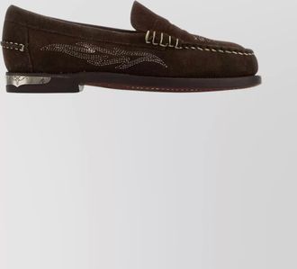 Sebago suede dan loafers featuring stitch detailing