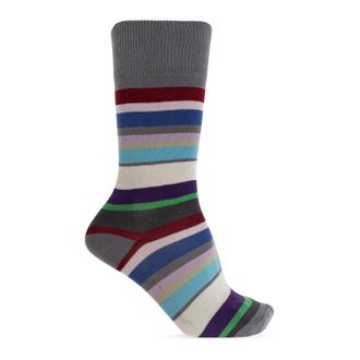 Paul Smith Socks, male, Multicolor, Size: ONE SIZE Classic Long Striped Pattern Socks