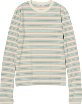 Auralee striped T-shirt - Toni neutri