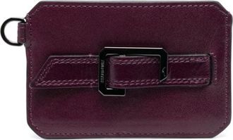 Zadig&Voltaire Le Cecilia leather card holder - women - Calf Leather - One Size - Purple