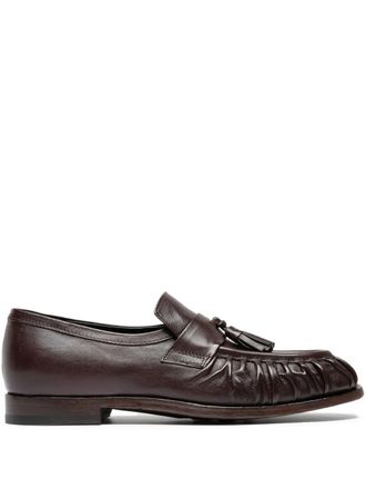 Officine Creative Solitude 108 leather loafers - women - Leather/Leather/Leather - 38 1/2 - Brown