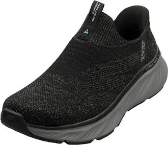 Skechers Mens Edgeride Commissioner Sneaker, Black Knit/Charcoal Trim, 9.5 UK
