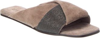 Brunello Cucinelli Suede Sandal
