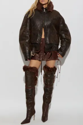 Dsquared2 Fur Jacket, Womens, Brown