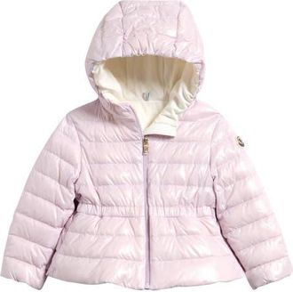 Moncler Kids Pinar Hooded Puffer Jacket in Lavender at Nordstrom, Size 18-24M