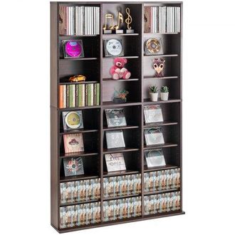 OEM Medienaufbewahrungsschrank, 9-lagiges Dvd-regal F&uuml;r Bis Zu 756 Cds, Verstellbare Cd-regale Mit 27 F&auml;chern, Sch&uuml;tzt Und Organisiert Musik-, Film-, Vide