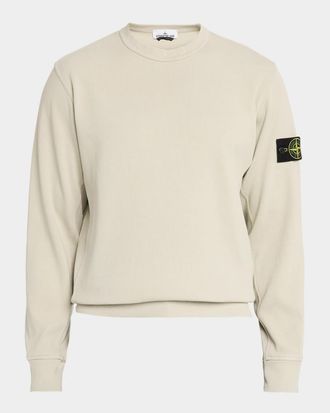Stone Island Men & apos;s Cotton Micro-Rib Crewneck Sweater