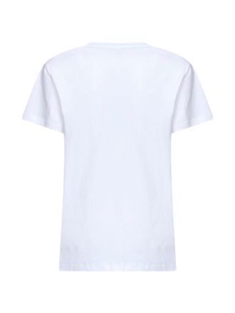 Isabel Marant Womens T-Shirt Aby Logo White Cotton Jersey T-Shirts & Jerseys