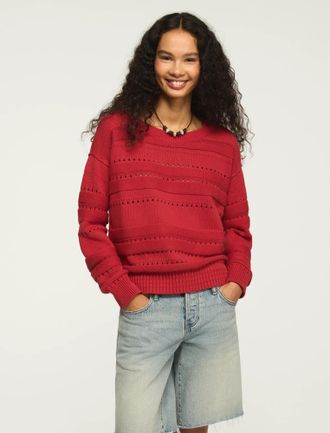 Lucky Brand Womens Beachy Pullover Sweater