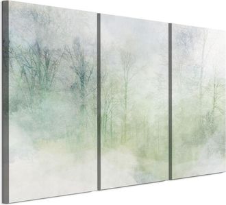 OEM Cuadro Sobre Lienzo Italiano De 90 X 60 Cm, Tr&iacute;ptico - Estilo Minimalista - Naturaleza Cuadro Sobre Lienzo Italiano De 120 X 80 Cm, Tr&iacute;ptico - Estilo 
