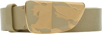 Burberry Leather Shield EKD Belt, Size Medium