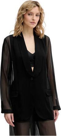 Karl Lagerfeld Viscose Blazer - Dames - Blazers - Zwart - S - Jassen