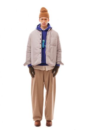 Lc23 Overshirt in nylon imbottito LC23