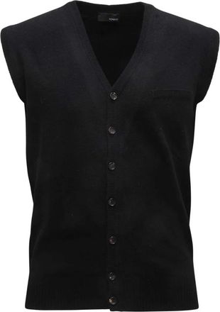 Tonello M0032 01M0520 Gilet - Heren - Bodywarmers - Zwart - S - Wol - Jassen