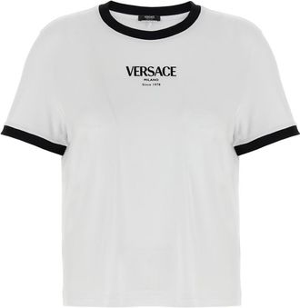 Versace White Black Logo T-shirt
