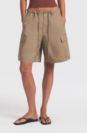 SKIMS Swiss Cotton Cargo Shorts in Desert at Nordstrom, Size Xx-Small