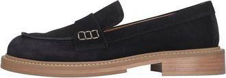 Guglielmo Rotta Westland Velour Moccasin - Dames - Loafers - Blauw - 41 EU - Su&egrave;de - Schoenen