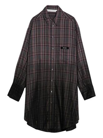 Palm Angels Geruite jurk - Grijs